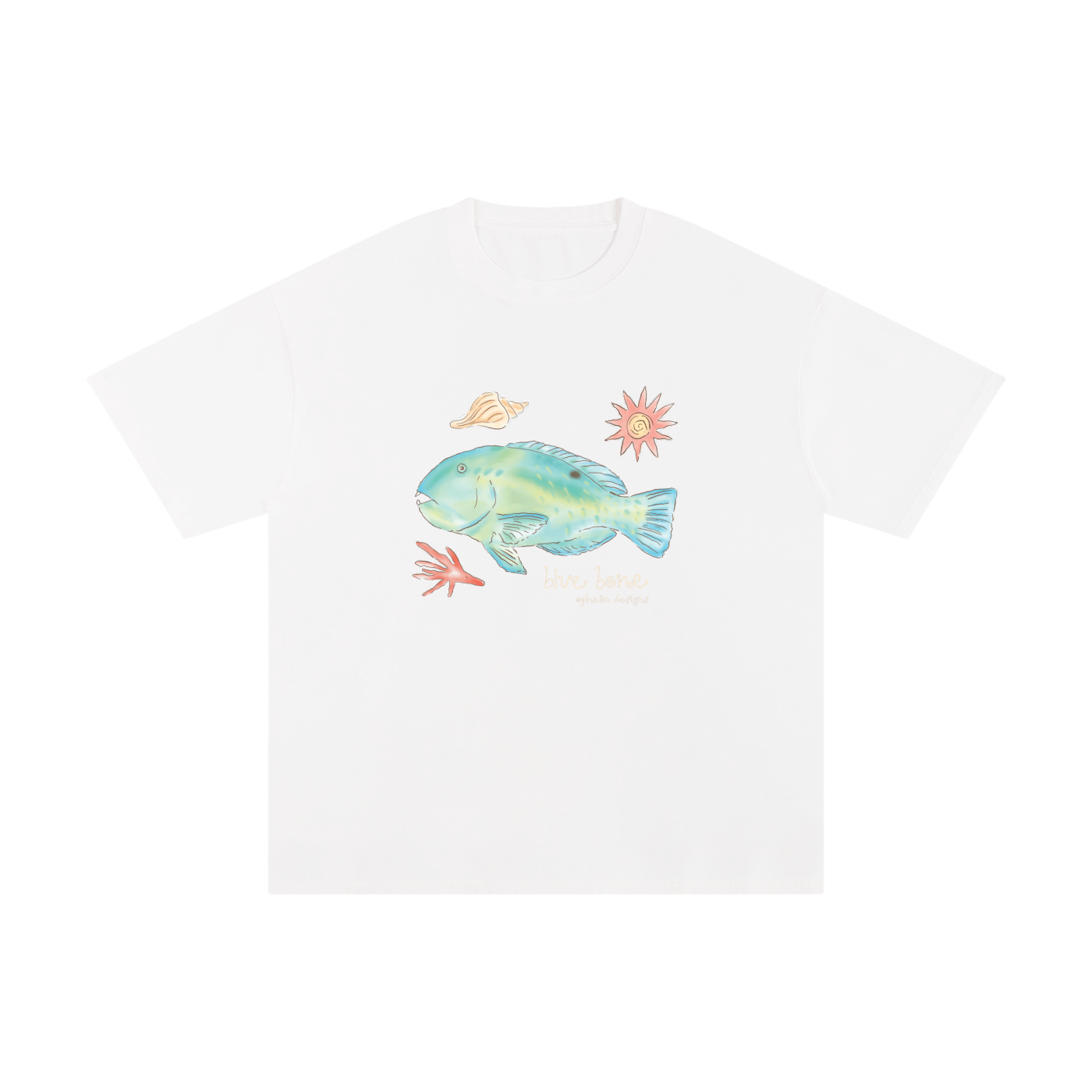 Ophelia Designs Blue Bone Boxy Tee BROWN